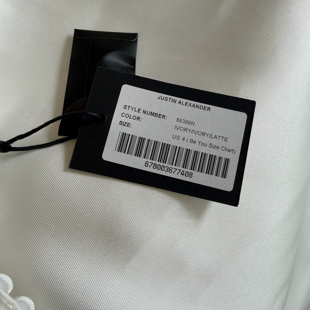 Justin Alexander NWT IDONIA size 4 unworn, unaltered. - Picture 13 of 15